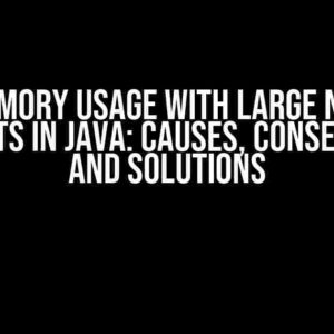 High Memory Usage with Large Numbers of Objects in Java: Causes, Consequences, and Solutions