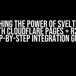 Unleashing the Power of Svelte-Image with Cloudflare Pages + R2: A Step-by-Step Integration Guide